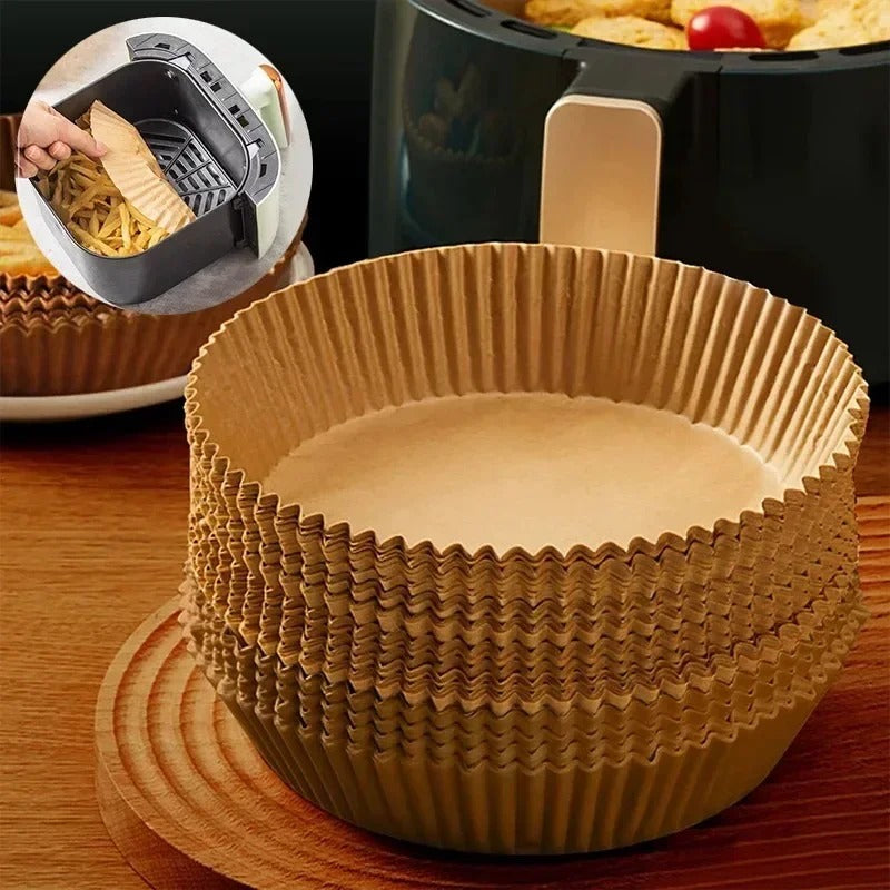 Globetrek° AirFryer Liner: Disposable Paper Liner for Air Fryer