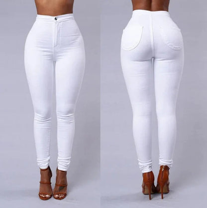 High-Waist Stretch Jeans
