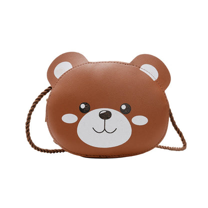 Mini Crossbody Bag for Children Cute Cartoon Cat Baby Girls Shoulder Bags Boys Kids Small Coin Purse Handbags Wallet