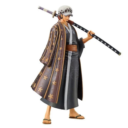 18cm One Piece Wano Anime Figures - Luffy, Zoro, Chopper, Nami, Sanji, Brook, Robin, Law