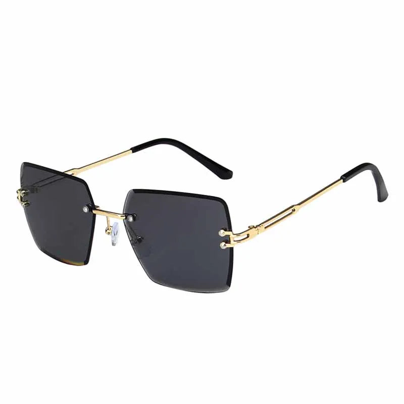 Added Collection Eyewear Classic Black Aviator Sunglasses