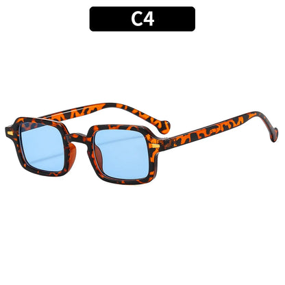 Luxurious Rectangle Sunglasses for Men and Women, UV400 Anti-Glare