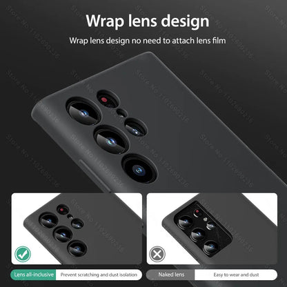 Original Liquid Silicone Case For Samsung Galaxy S24 S23 S22 S21 S25 Ultra A55 A54 A34 A14 A53 A52 Phone Accessories Soft Cover