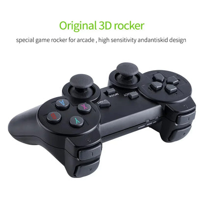 M8 4K HD Game Console 64GB – 20,000+ Games, PS1 & GBA, Wireless Controllers
