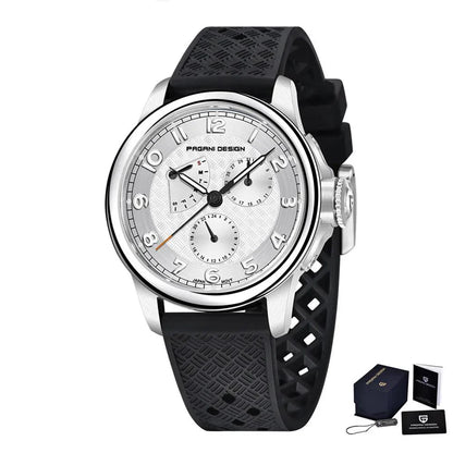 New Arrival 40mm Japan TMI VH88 Movt Sapphire Crystal Calendar 24 Hours 100M Waterproof Quartz Wristwatches for Men