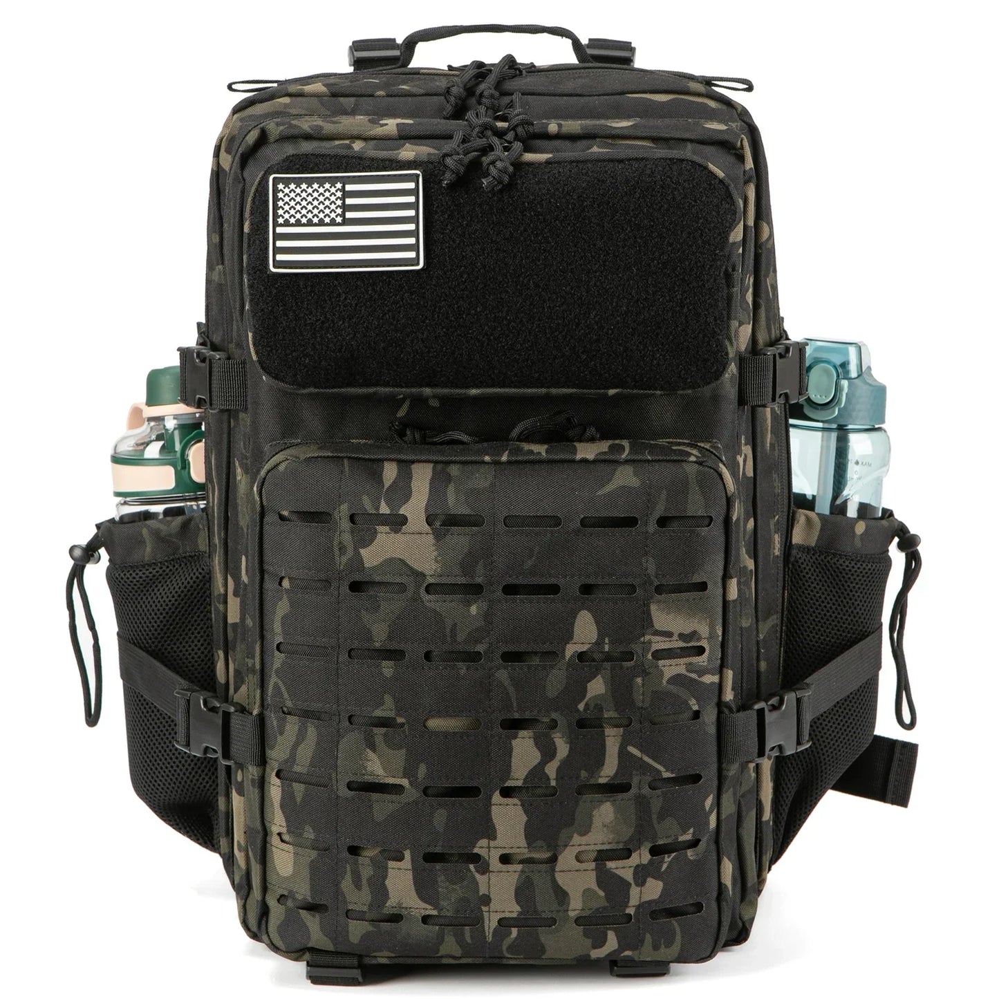 Elegance® Ultimate Explorer Tactical Backpack - 25L/45L Tactical Backpack for Men and Women Outdoor Survival Bug Out Bag Small School Rucksack Hking with Bottle Holder