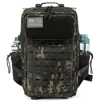 Elegance® Ultimate Explorer Tactical Backpack - 25L/45L Tactical Backpack for Men and Women Outdoor Survival Bug Out Bag Small School Rucksack Hking with Bottle Holder