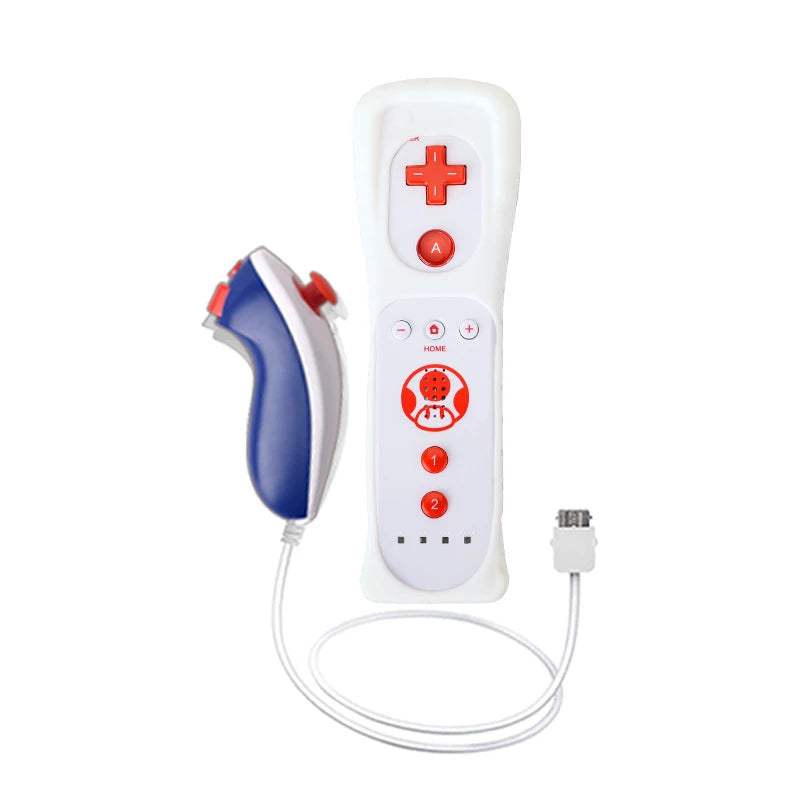 1 pair with Nunchuck Controller Set Motion Plus Remote Controller Wii Remote Controller Gamepad for Nintendo Wii Games Control