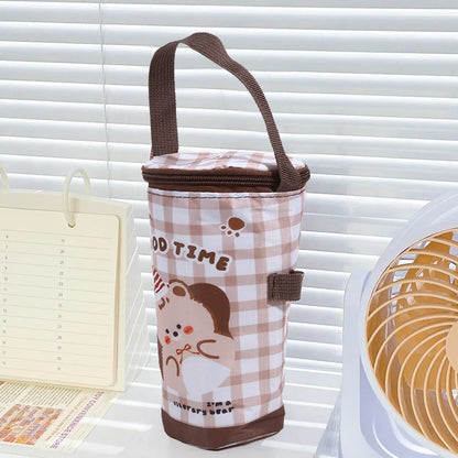 Water Bottle Tote Bag Universal Pouch Heat Preservation Insulated Cooler Bag Outdoor Traveling Camping Hiking Water Bottle Cove