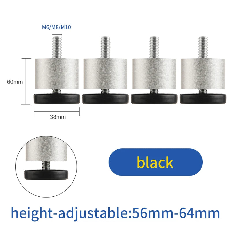 furniture height adjustment foot cabinet support feet  M8 M6 M10 leveling sofa feet  table feet fridge legs for washing machine