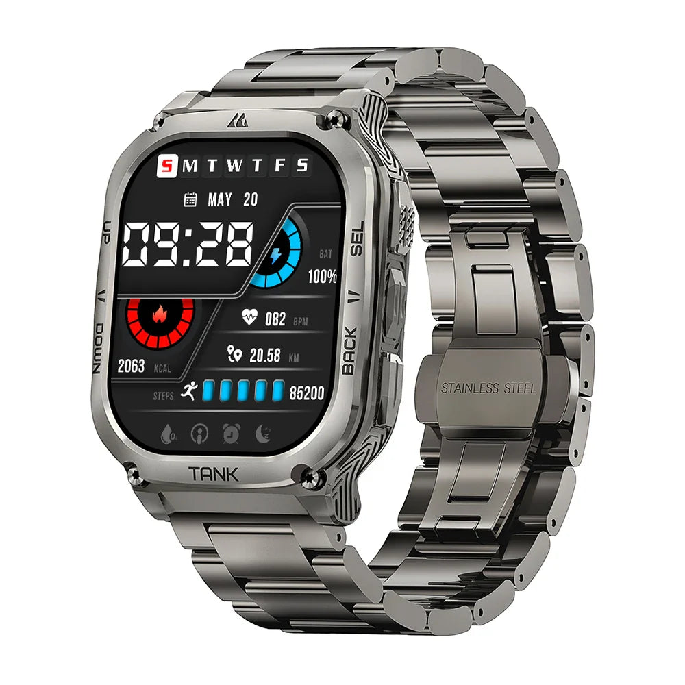 2025 Original KOSPET TANK M3 Smartwatches Men Smart Watch 480mAh AMOLED AOD Bluetooth Call Waterproof Electronic Digital Watches