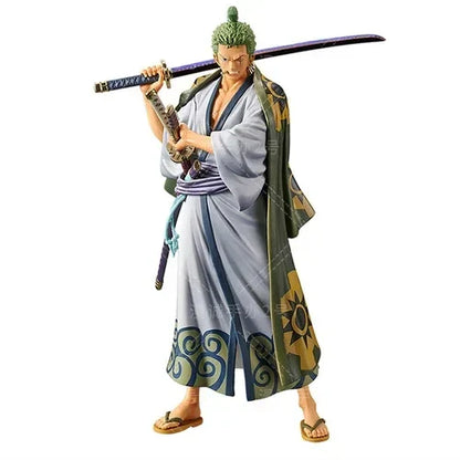 18cm One Piece Wano Anime Figures - Luffy, Zoro, Chopper, Nami, Sanji, Brook, Robin, Law