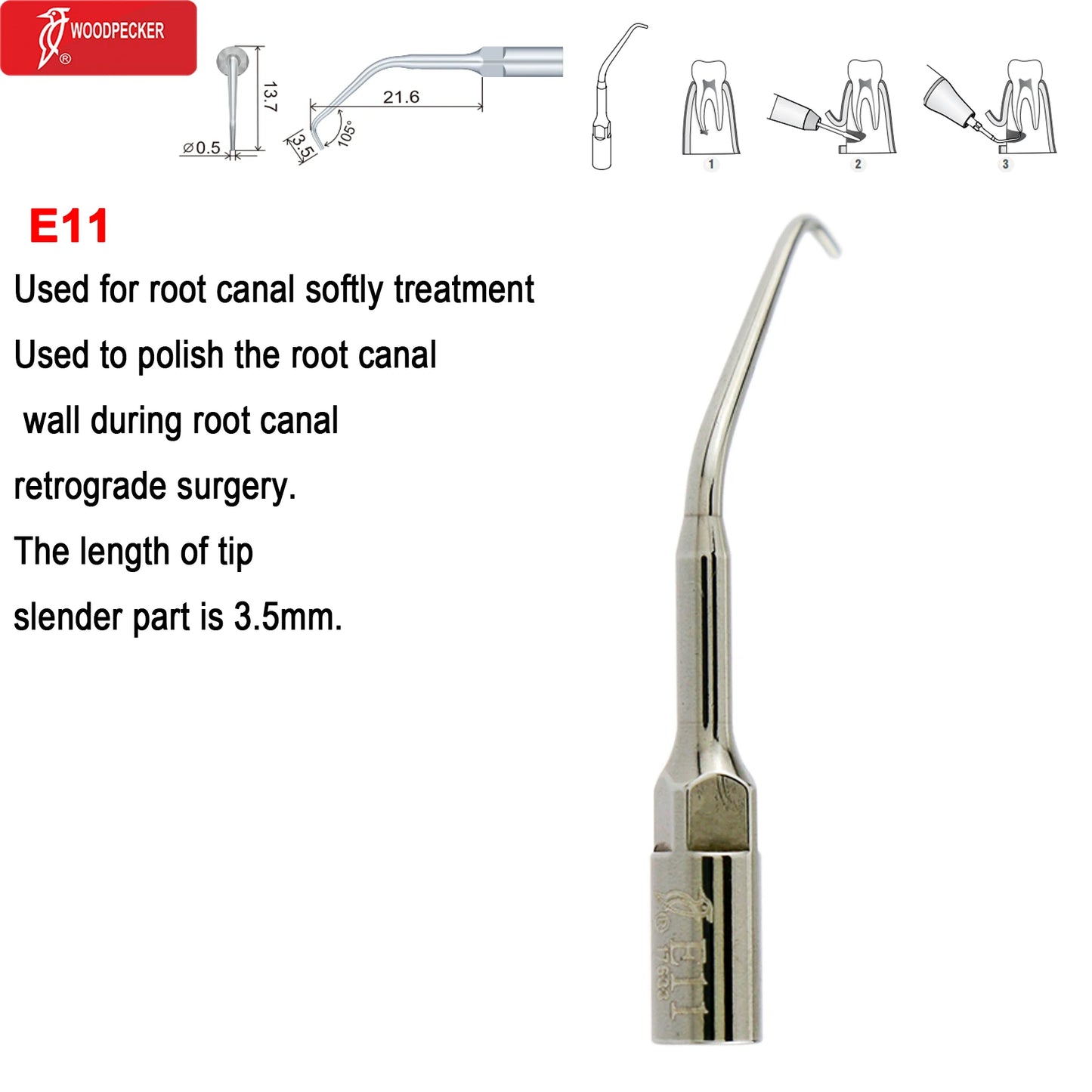 Woodpecker DTE Dental Ultrasonic Scaler Tips Scaling Endo Tip Dentistry Instruments Medical Accessories Fit EMS Satelec  NSK