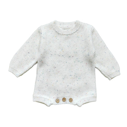 Custom Baby Knit Bodysuit Personalized Hand Embroidered Name Baby Romper