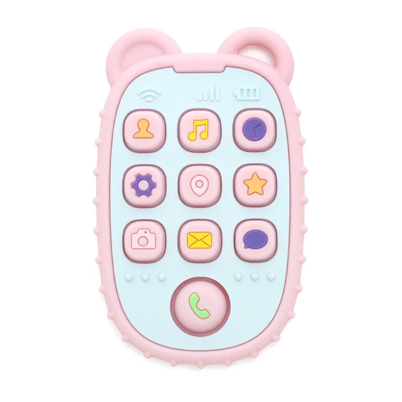 Chewable Baby Phone Toy – Soft Teether & Learning Fun for Infants