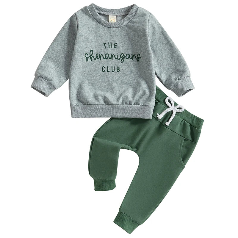 Newborn Infant Toddler Baby Boy Clothes Set Kids Boys Cute Short Sleeve T-Shirt Top+Pants Outfits Clothing Set