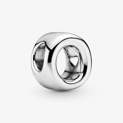 Authentic 925 Silver Plated 26 Letters A-Z Alphabet Bead Charm Fit Pan Bracelet Woman Handbag Holder