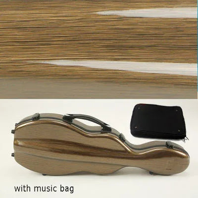 USA low tax Violin Case With Bag Fixed 4/4 3/4 1/2 1/4 Carbon Fiber Violin Box Double Shoulder Strap Spectral Bag Lock