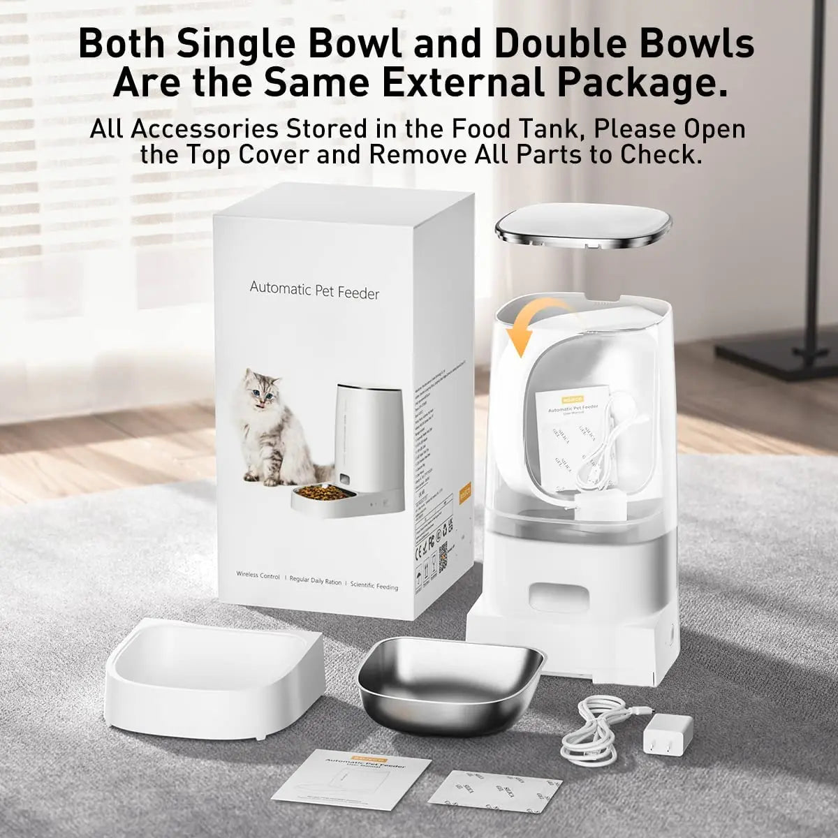 Smart Pet Feeder - Automatic WiFi Cat Food Dispenser