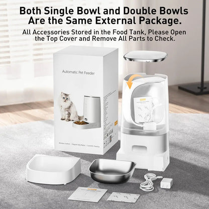 Smart Pet Feeder - Automatic WiFi Cat Food Dispenser