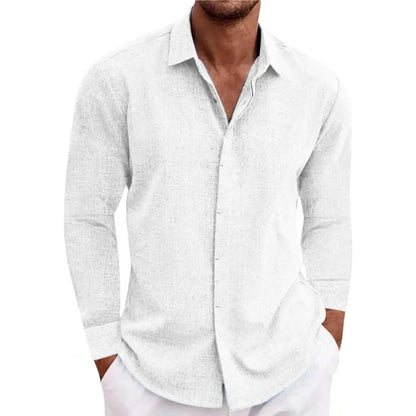 Claudio - Elegant Long-sleeved Men's Classic Style Shirt