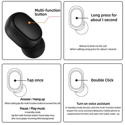 Redmi Airdots 2 Wireless Bluetooth Earbuds with HD Sound & Long Battery