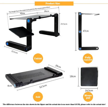 Adjustable Laptop Desk Stand – Work & Relax Anywhere!