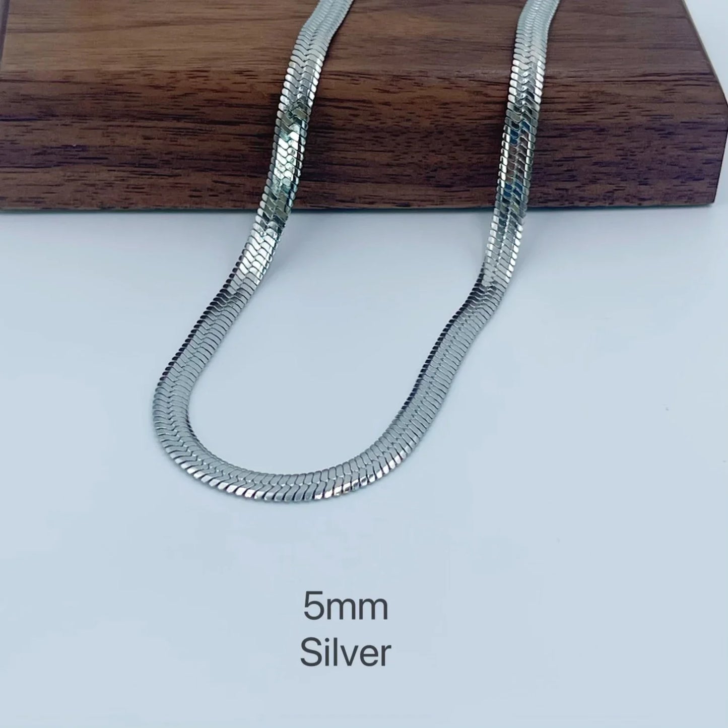 Minimalist Gold Snake Chain Necklace
