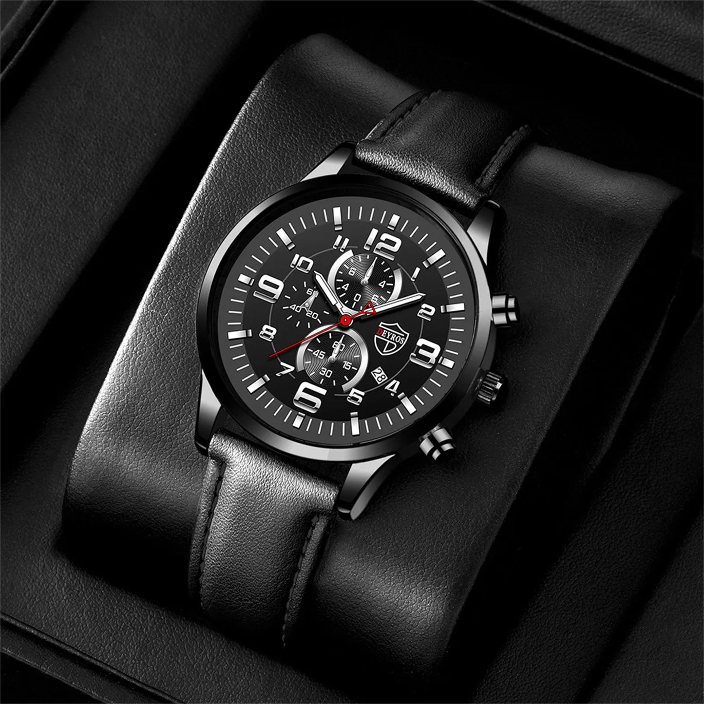 Mesh Strap Calendar Quartz Simple Casual All-match Men's Watch