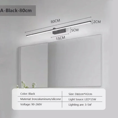 Modern LED Wall Lamp, Sleek Strip Light for Indoor Spaces