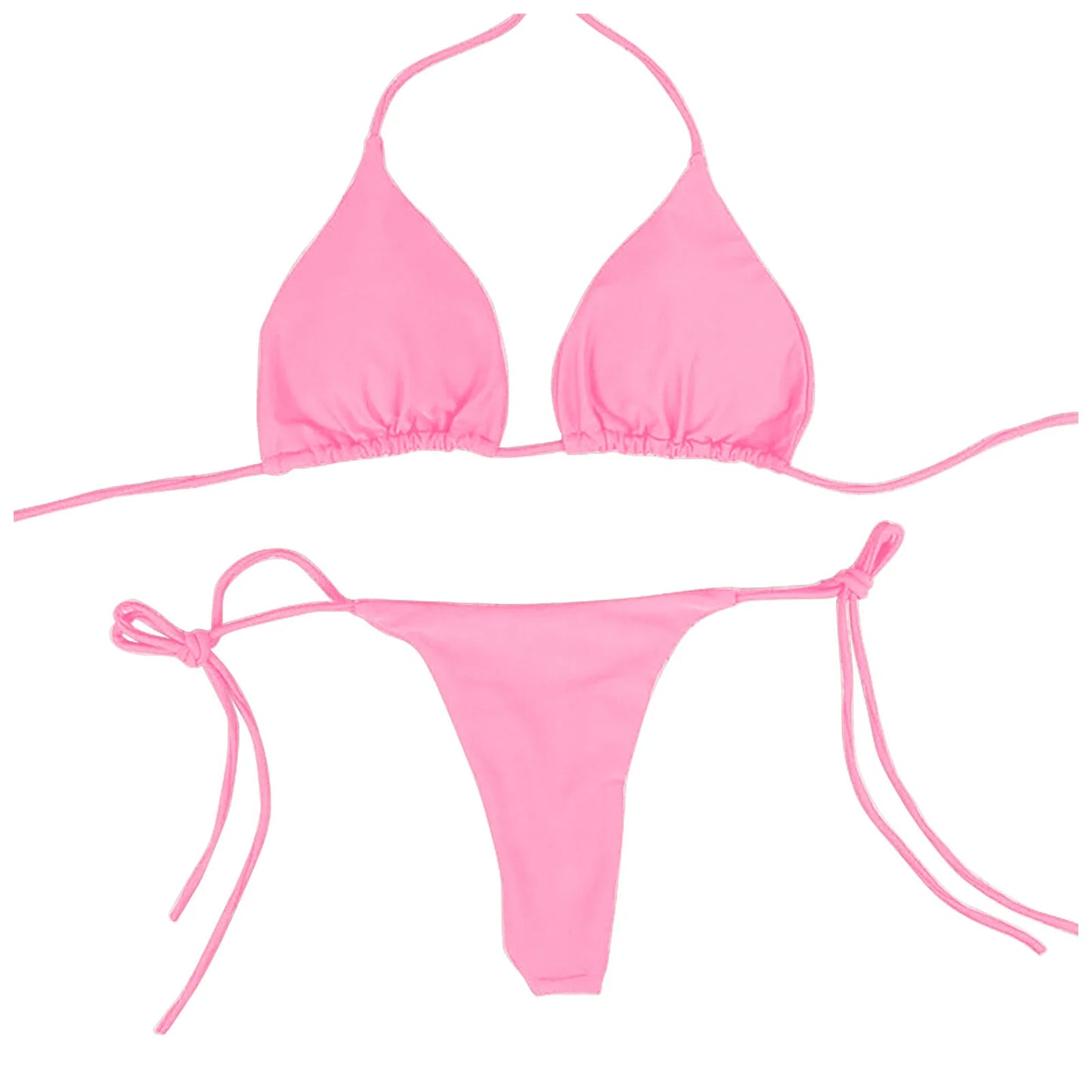 Beach Bliss Tie Bikini - Halter Neck Tie Bikini