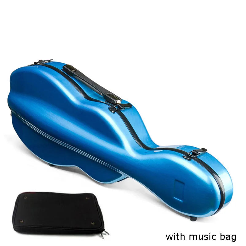 USA low tax Violin Case With Bag Fixed 4/4 3/4 1/2 1/4 Carbon Fiber Violin Box Double Shoulder Strap Spectral Bag Lock