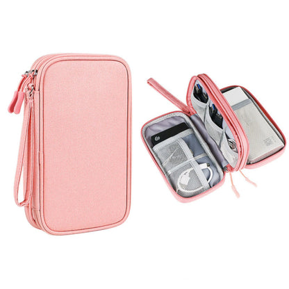 New Flat Digital Multifunctional Portable Travel Data Cable Storage Bag