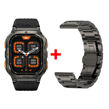2025 Original KOSPET TANK M3 Smartwatches Men Smart Watch 480mAh AMOLED AOD Bluetooth Call Waterproof Electronic Digital Watches