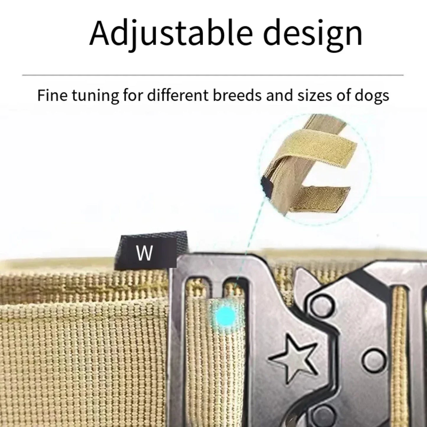 Tactical Dog Collar Leash with Bungee Design
