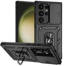Military Grade Magnetic Holder Back Bumper Slide Lens Case for Samsung Galaxy S23 Series