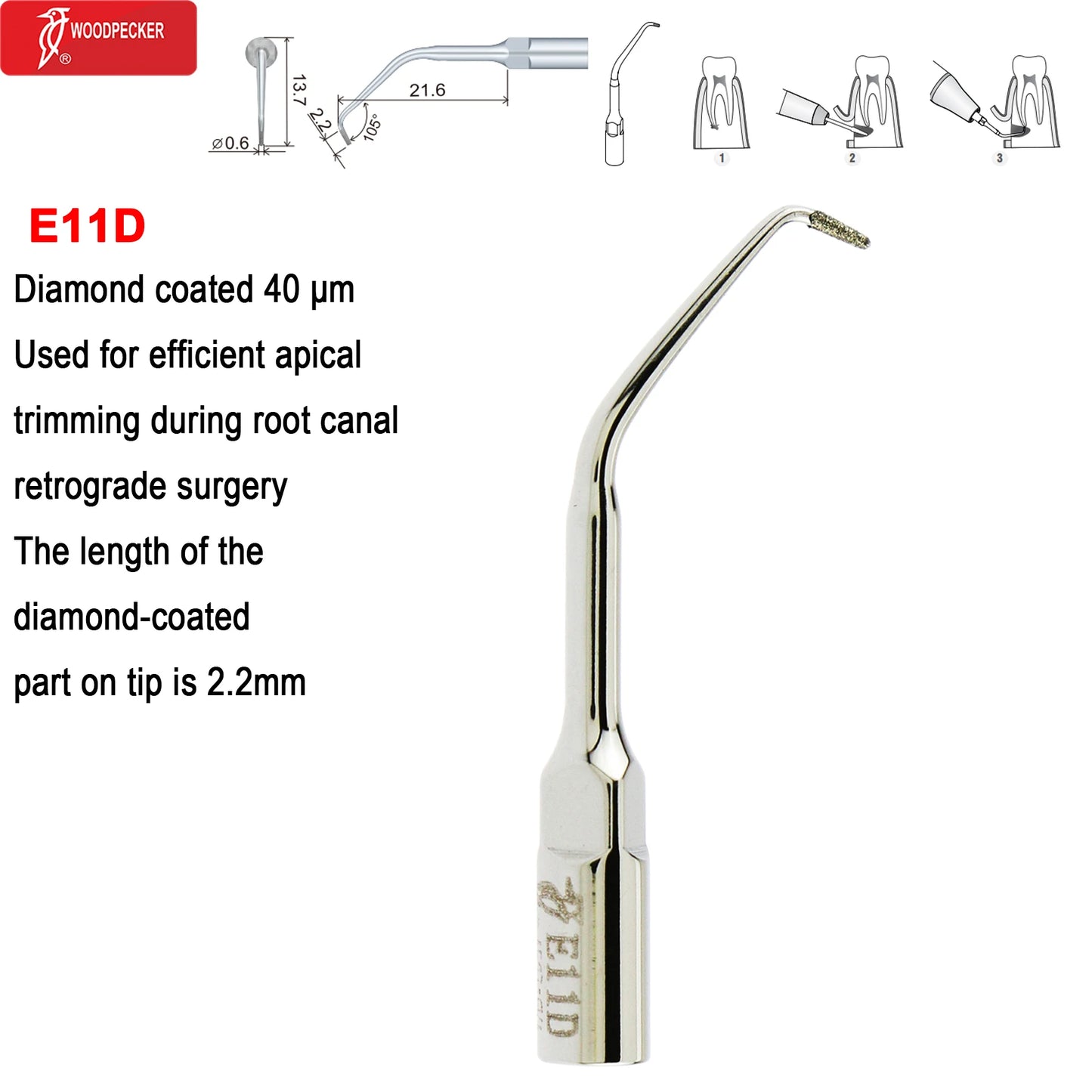 Woodpecker DTE Dental Ultrasonic Scaler Tips Scaling Endo Tip Dentistry Instruments Medical Accessories Fit EMS Satelec  NSK