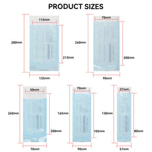 200pcs/bag Self-sealing Sterilization Pouches Bags 5 Sizes Medical-grade Bag Disposable Nail Art Tattoo Accessories