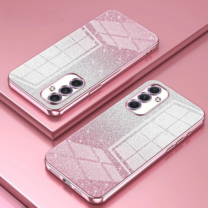 Soft Silicone Shockproof Glitter Electroplated Phone Case For Samsung Galaxy