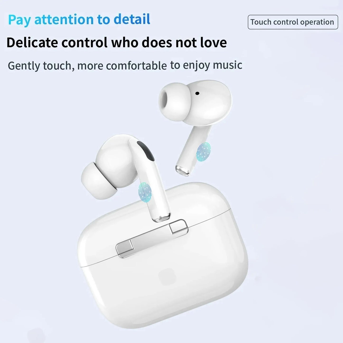 Tideboom Pro 5 TWS Max Wireless Bluetooth Earphones Sport Earbuds  In Ear Noise Cancelling Headset For iPhone Android Headphones