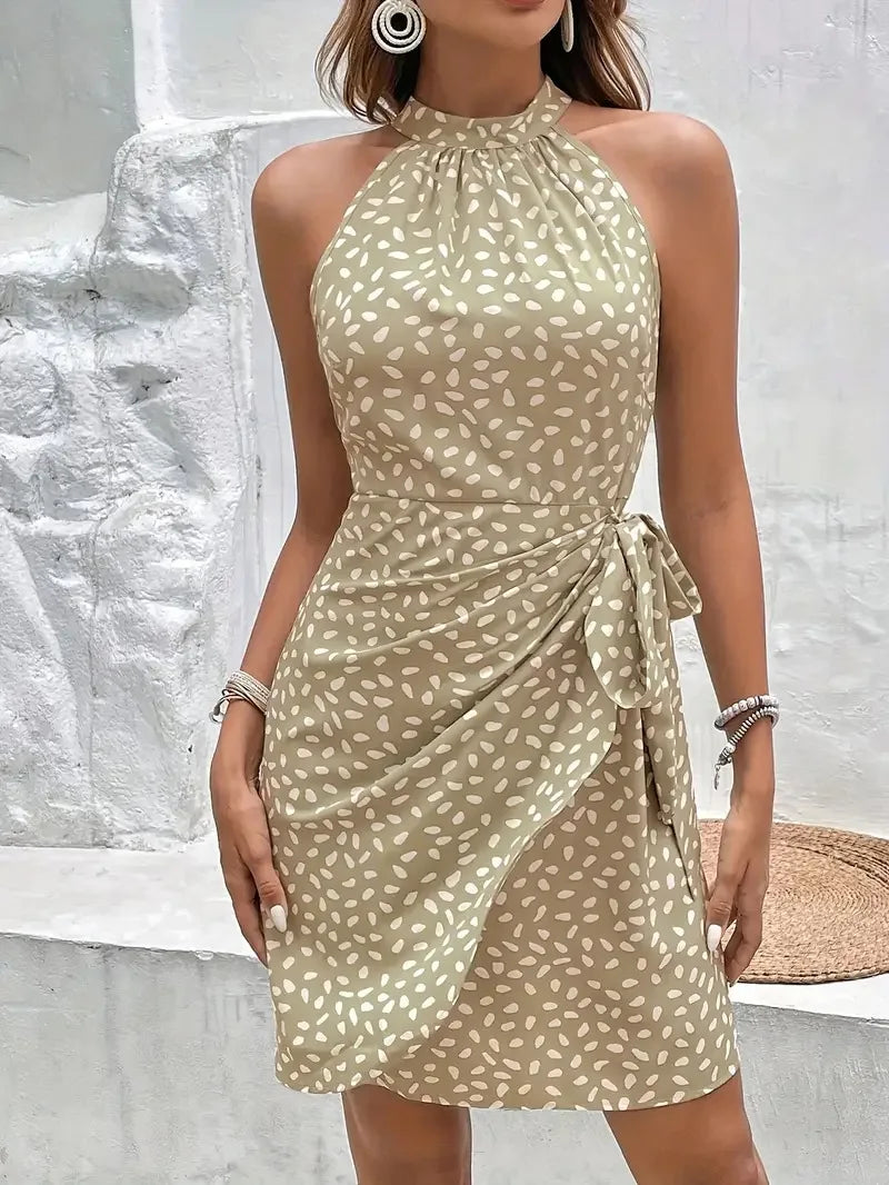 Vibrant Women's Floral Printed Mini Dress