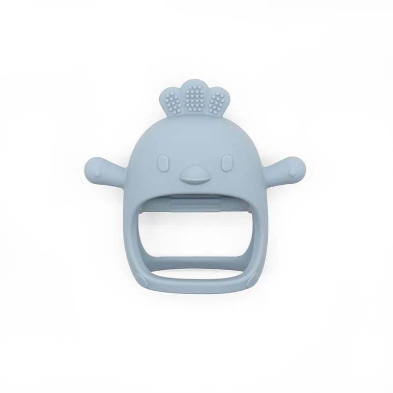 Cartoon Chick-Shaped Baby Silicone Teether Toy