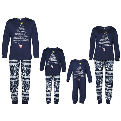 Cozy Polar Bear & Tinsel Tree Family Pajama Set