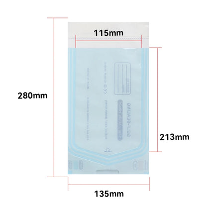 200pcs/bag Self-sealing Sterilization Pouches Bags 5 Sizes Medical-grade Bag Disposable Nail Art Tattoo Accessories