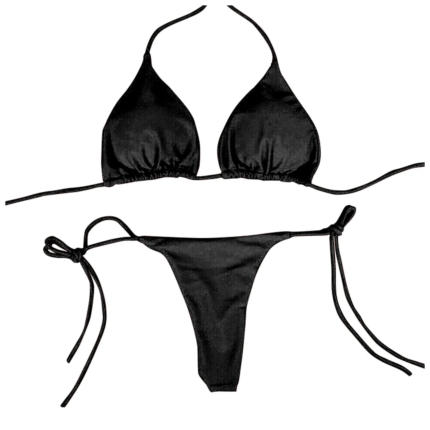 Beach Bliss Tie Bikini - Halter Neck Tie Bikini