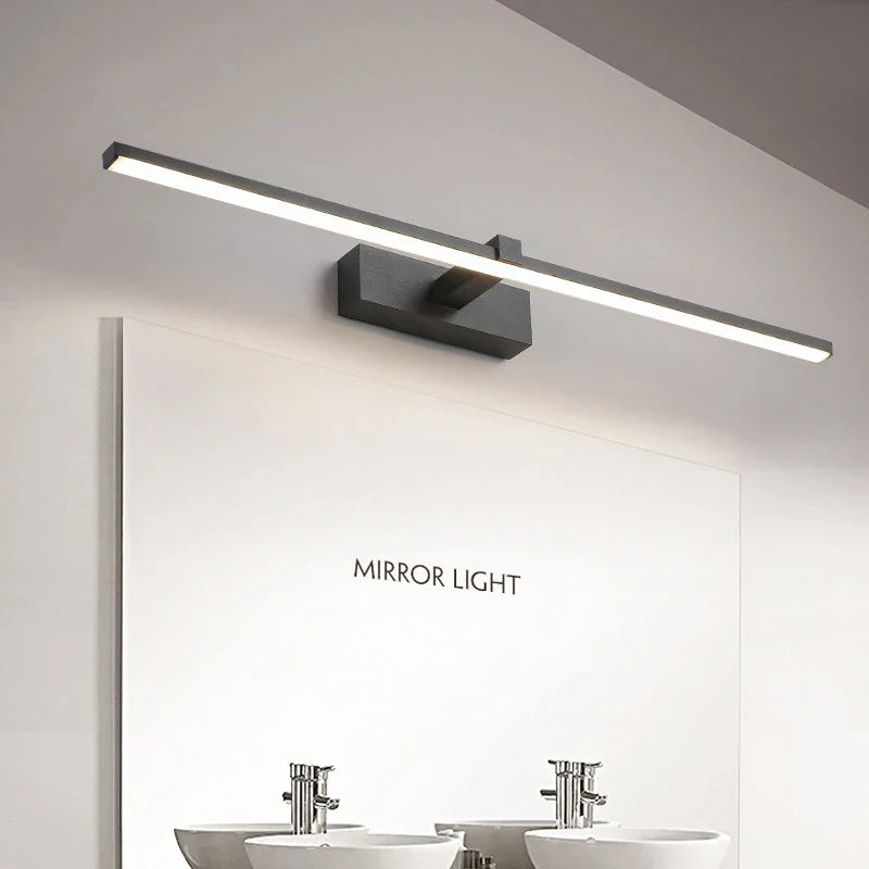 Modern LED Bathroom Mirror Light Three Colors Wall Lamp