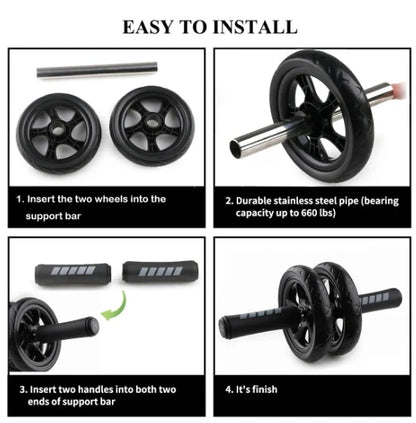 Silent AB Roller Wheel – Smooth, No-Noise Ab Trainer for Core Strength & Stability