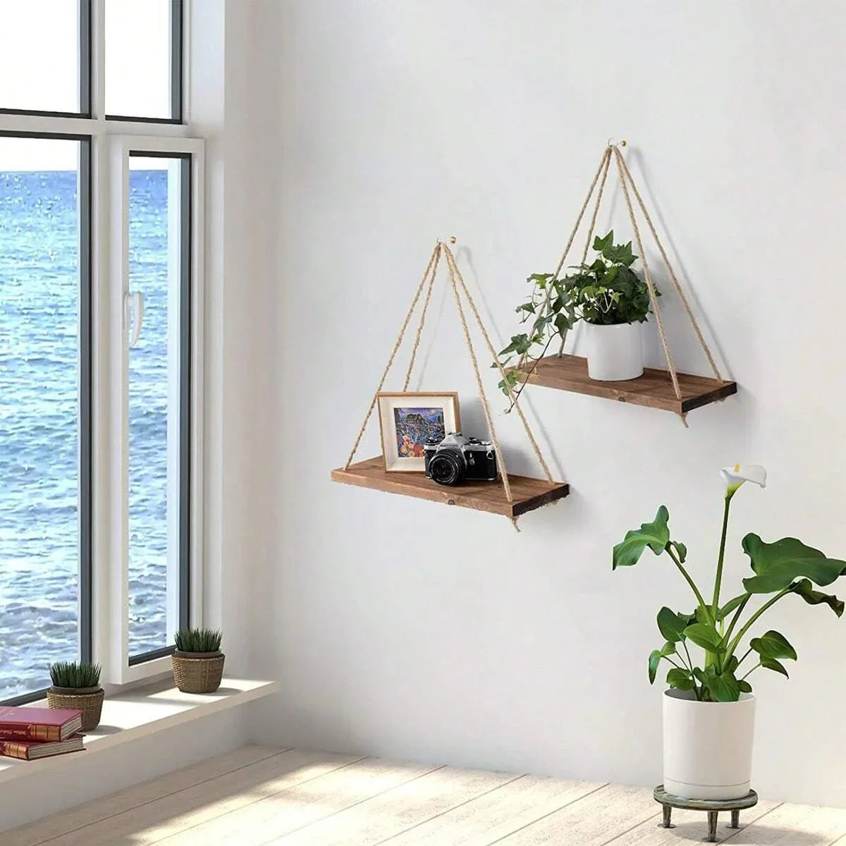 Wooden Hanging Shelf