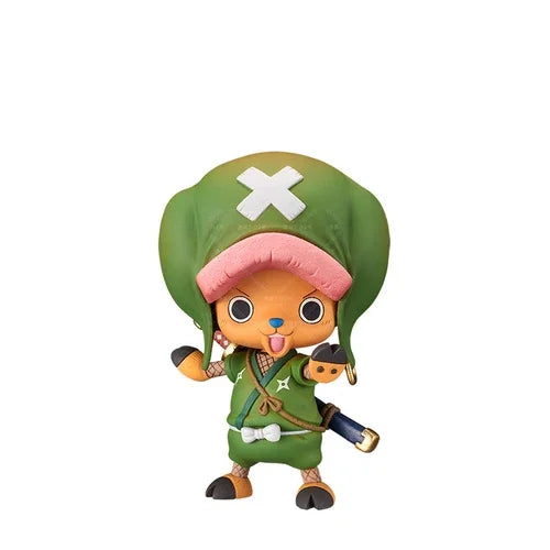 18cm One Piece Wano Anime Figures - Luffy, Zoro, Chopper, Nami, Sanji, Brook, Robin, Law