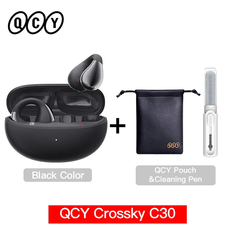 QCY C30 Open-Ear Bluetooth Sports Ear Clip Earbuds